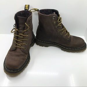 Brown leather Doc Martens Womens Boots